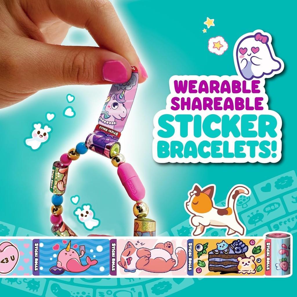30-400pcs Sticki Rolls Bracelet DIY Stickers Bracelet - Wearable ...