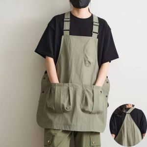 Barber Smock Painting Cover Catering Milk Tea Coffee Shop Adjustable Work Clothes Kitchen Apron2026