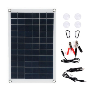 20W 18V Monocrystalline Solar Panel Kits Flexible Photovoltaic Charging Panel Double USB Interfaces Solar Panel