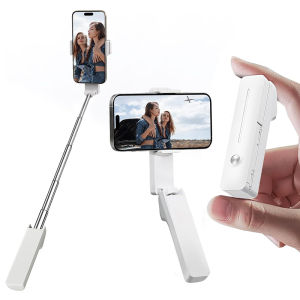 Aakyrie i6 Mini Selfie Stick Portable Handle Extendable Phone Grip Tripod With Bluetooth Remote For Vlogging Travel Video Shooting