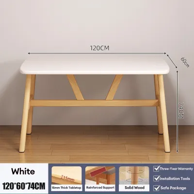 Global Wood Dining Table Solid Wood Furniture Wooden Tables Nordic Table For Kitchen 100/120/140cm