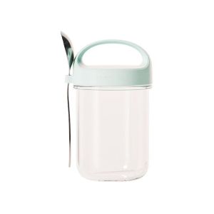 Oatmeal Cup Free Spoon Sealed Yogurt Cereal Mug Gradient Portable Salad Cup 430ML