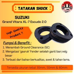Lift Kit Support Shock Karet Tatakan Support Shockbreaker Depan Suzuki Grand Vitara Escudo XL7 2.0 Gen 2