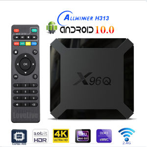 X96Q TV Box Android 10.0 Allwinner H313 Quad Core 4K 1080P 2.4G Wifi 100M 2GB 16GB Smart Media Player X96 Series Hot sell Set Top Box