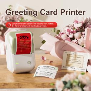 NIIMBOT B1 Inkless Label Printer with Bluetooth & USB Connectivity Direct Thermal 203dpi Printing for Greeting Cards & Labels Portable Supermarket Commercial Printer