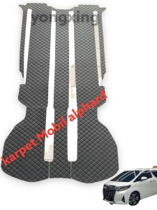 Karpet Mobil Toyota Alphard (Vellfire) Tahun 2014-2022 Fullset Bagasi bahan 8mm xpe