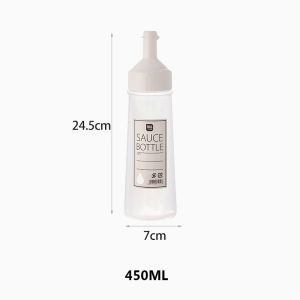800/1000ML Square Sauce Bottle Food Grade Large Capacity Sugar Press Condiment Dispenser PC Plastic Hand Pressure Pump