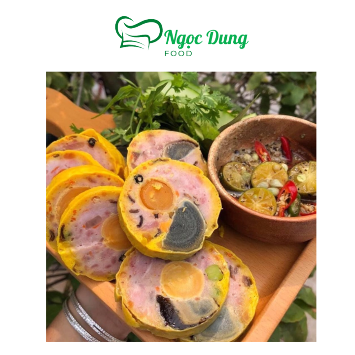 Chả hoa ngũ sắc trứng muối+trứng bắt thảo đòn 500gr (giao tphcm ...