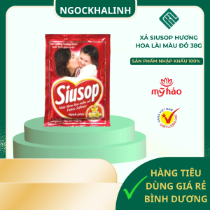 Xả Siusop hương hoa lài màu đỏ 38g ( 1 dây 10 gói)