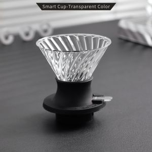 Bincoo Coffee Dripper Set Coffee Maker Smart Cup Hand Coffee Filter Cup Glass Drip Coffee Sharing Pot Home Soaking Filter