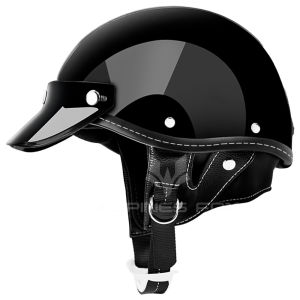 2025 QIKE Vintage Motorcycle Helmet Scooter Motorbike Moto Riding Retro Men Women Open Face Breathable Helmets M-XL