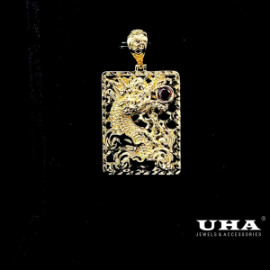 M1641 Mặt và Dây chuyền nam hình RỒNG thiết kế tinh xảo UHA