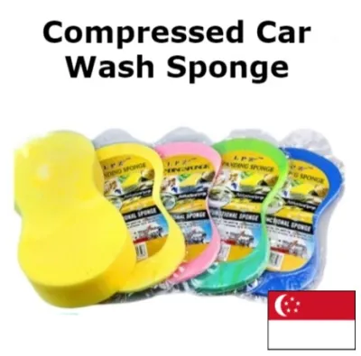 (SG Seller) Buy More For Cheaper Car Wash Sponge/ Vacuum Compressed Multipurpose Car Washing Sponge
