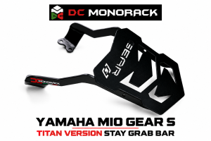 YAMAHA MIO GEAR S TOPBOX BRACKET TITAN VERSION STAY GRAB BAR HEAVY DUTY LIFETIME WARRANTY DOUBLE POWDER COATED CNC LAZER CUT PLUG AND PLAY
