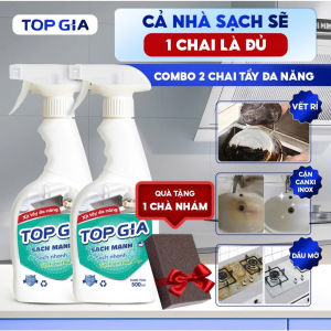 Xịt Tẩy Đa Năng 500ml TOPGIA Tẩy Dầu Mỡ Tẩy Ố Vàng Sạch Mọi Vết Bẩn Công Nghệ Ion Từ Trường