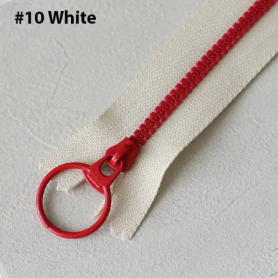 Zip Resin Cincin #3 — 15cm / 20cm / 30cm / 40cm — Untuk Jahitan DIY Handmade Beg (68300)