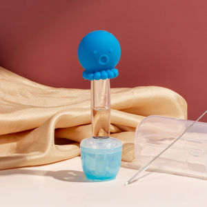 Dụng cụ cho bé uống thuốᴄ chống sặc có đầu silicon mềm  [Tặng kèm hộp đựng + cọ rửa ống]