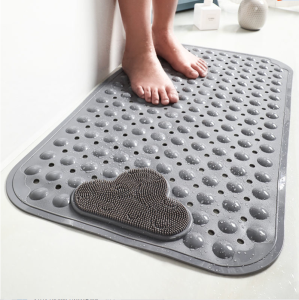 SG Anti Slip Bathroom Floor Mat with Suction Massage Bath Mat Shower Safety
