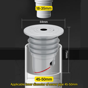 (Local Seller)KEBETEME Silicone Drains Sewer Pipe Sealing Ring Washing Machine Anti-odor Floor Drain Plug Sewer Seal Stopper Bathroom Accessories