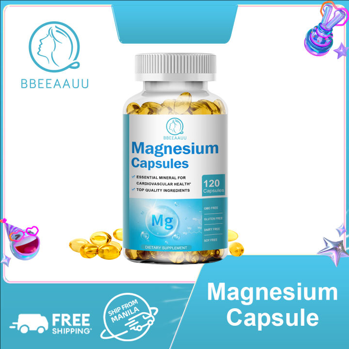 （Buy 1 take 1）BBEEAAUU Magnesium Glycinate 500mg Capsule for Muscle ...