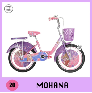 จักรยานเด็ก จักรยานเด็กผู้หญิง20 เจ้าหญิงไดอาน่า ฝาครอบล้อเจ้าหญิง แสนน่ารัก กระดิ่ง เบาะซ้อนท้ายได้