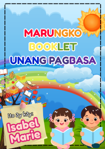 Marungko Booklet Unang Hakbang sa Pagbasa in Tagalog | Learn to Read in English Phonics for Kids