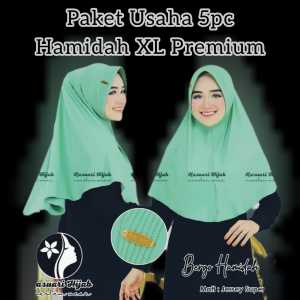 PAKET MURAH USAHA 5pc HAMIDAH XL PREMIUM - KASUARI HIJAB STYLE - daily hijab instan