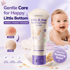 Baby Diaper Rash Cream Nappy Rash Relief Cream for Newborn Kids Milk & Oat Soothing Cream Moisturizing Skin Repair Protection