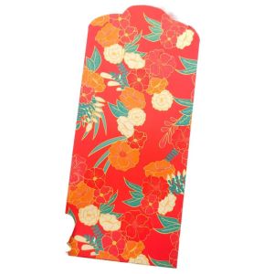 GIORGIONE Flower Red Envelopes Best Wishes Spring Festival Blessing Bag New Years Greetings Traditional Red Pocket Chinese New Year
