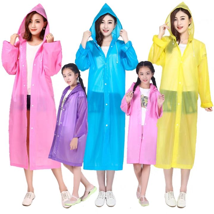 Adult & Children Raincoat Reusetable(Not Disposable) | Lazada PH