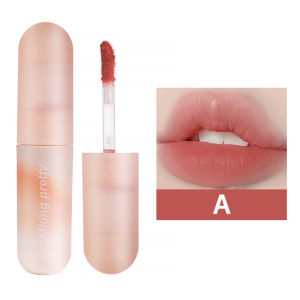 Ta💋.Velvet Soft Mist Lip Mud Wanita Non Fading Non Stick Cup Lip Glaze Siswa Matte Lipstik