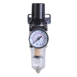 Small 1/4inch Air Compressor Water Separators Pressure Control Device Includes Ball Valves & Clear Cup for Pneumatic