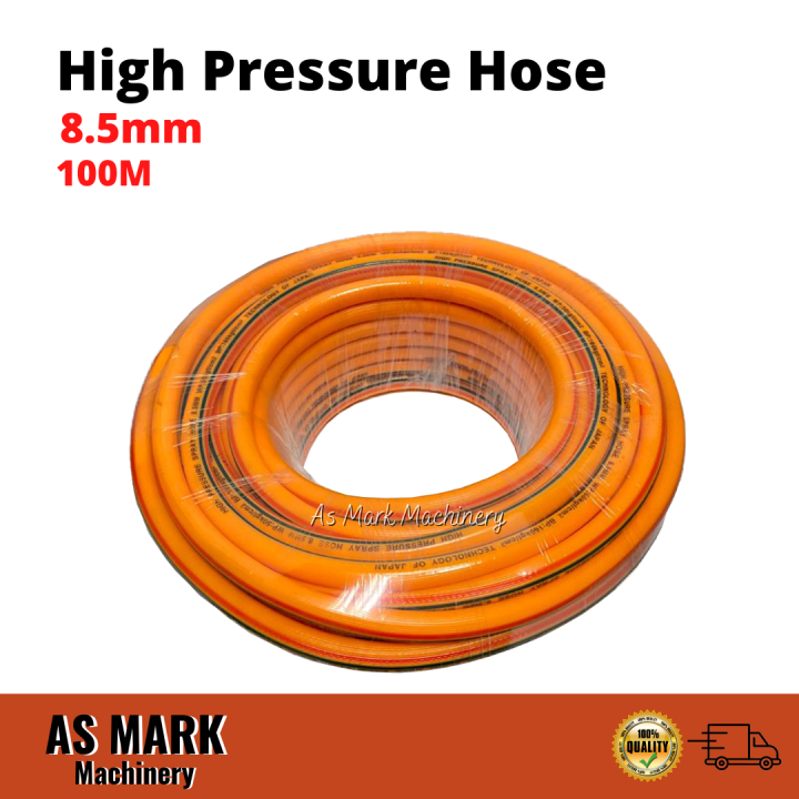 High Pressure Hose Air Compressor Water Plunger Pump Usage 100m *8.5 mm ...