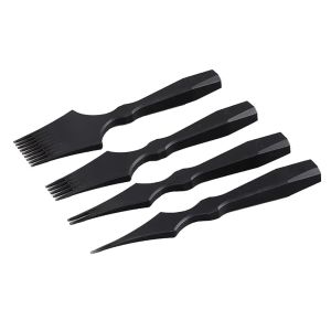 OnlyF U High Quality Obverse Leather Chisel French Style Handmade Leatherraft Pricking Irons 9Cr18MoV Steel Mirror Polishing Tooth 6B2Z9