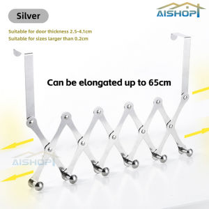 [SG Seller]Retractable Hanger Hooks Stainless Steel Hooks Hanger Hooks Kitchen Shelf Hooks Hook Behind The Door