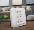 Bộ Công Tắc, Ổ Cắm Vuông (Màu Trắng) Minerva - Panasonic. 