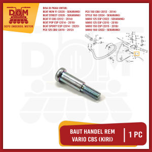 Baut Handel Rem Vario CBS Kiri Harga Per Pcs (PSP) Baud Handle Hand Rem Brake Honda Vario 125 150