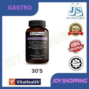 VitaHealth CHARGE-UP™ GUSTOCALM 30S / 2X30S  CHEWABLE [ EXP DATE : 5/2/2026 ] [ FOR GERD BLOATING AND ACID REFLUX ]