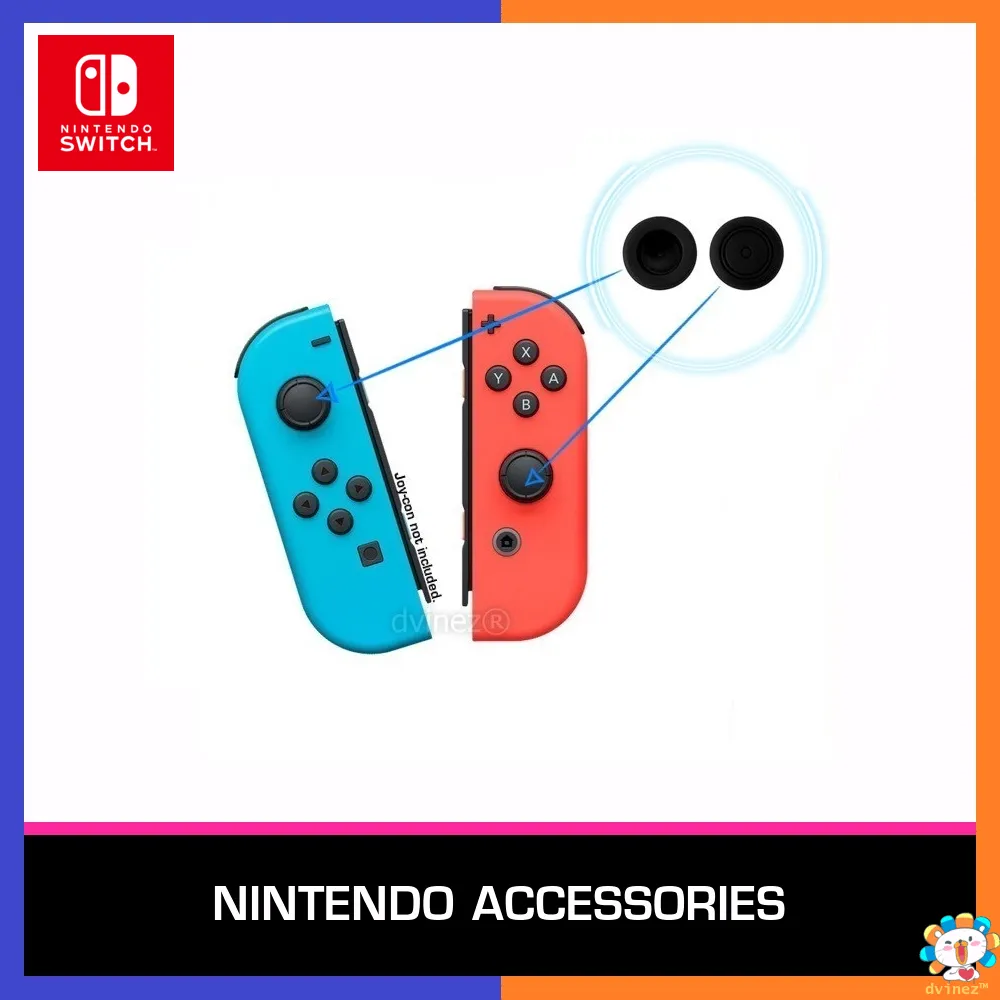 Nintendo Switch Joy-Con Thumb Grip Gaming Protection OLED Lite Joycon Controller Analog Cover Cap