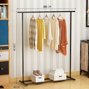 Clothes drying rack floor simple clothes hanger home bedroom single pole indoor floor clothes drying rack