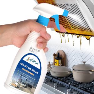 Tẩy dầu mỡ nhà bếp nước tẩy dầu mỡ máy hút mùi chất làm sạch tường bếp bếp ga tẩy xoong lò vi sóng Juli Plus siêu nhanh siêu sạch tiện lợi an toàn. Chai 500ml