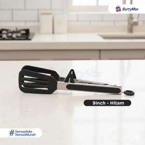 Penjepit Makanan Silikon Tahan Panas Capitan Kue Gorengan BBQ Stainless Steel Food Grade Aesthetic