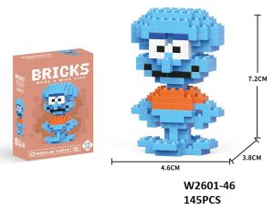 Mini Building Block Toys Character Model Nano Block Cartoon Toys Decoration Collection Cartoon Puzzle Connection Blocks