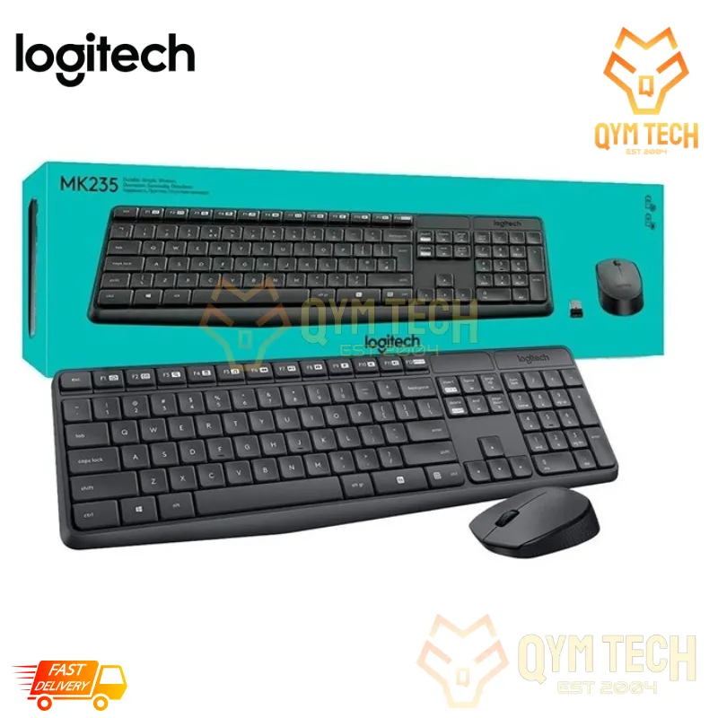 LOGITECH MK235 WIRELESS MOUSE KEYBOARD SET Lazada