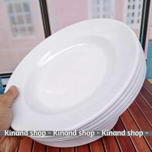 6 PCS PIRING MAKAN MELAMIN CEKUNG 23 CM PIRING MELAMIN POLOS TEBAL TERLARIS