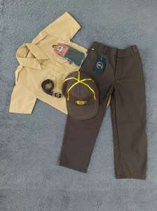 setelan seragam sekolah pramuka pendek panjang laki-laki sd kelas 1-6 topi siaga