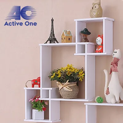 ACTIVEONE 3 In 1 Multifunctional Decoration Wall Hanging Shelf Frame Simple Vintage Wall Storage Shelf - Fulfilled by ACTIVEONE