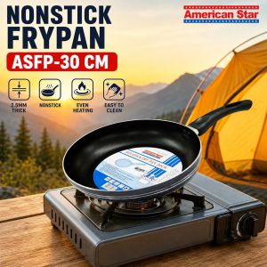 American Star ASFP Nonstick Frypan 20 22 24 26 28 30CM 2.5MM Thick Frying Pan Kitchen Cookware for Everyday Cooking
