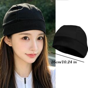 2Pcs Quick Dry Breathable Mesh Beanie Cap Mens Hiking Running Sports Absorb Sweat Cap Cycling Under Helmet Liner Headwrap Hat