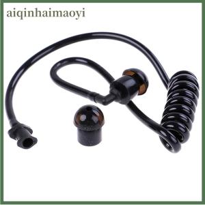 aiqinhaimaoyi Black replacement acoustic air tube earplug for radio earpiece headset